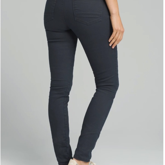 Prana Oday (yay!) Jean 4/27 28" inseam NWT Black Out, straight leg Sustainable - Picture 5 of 13